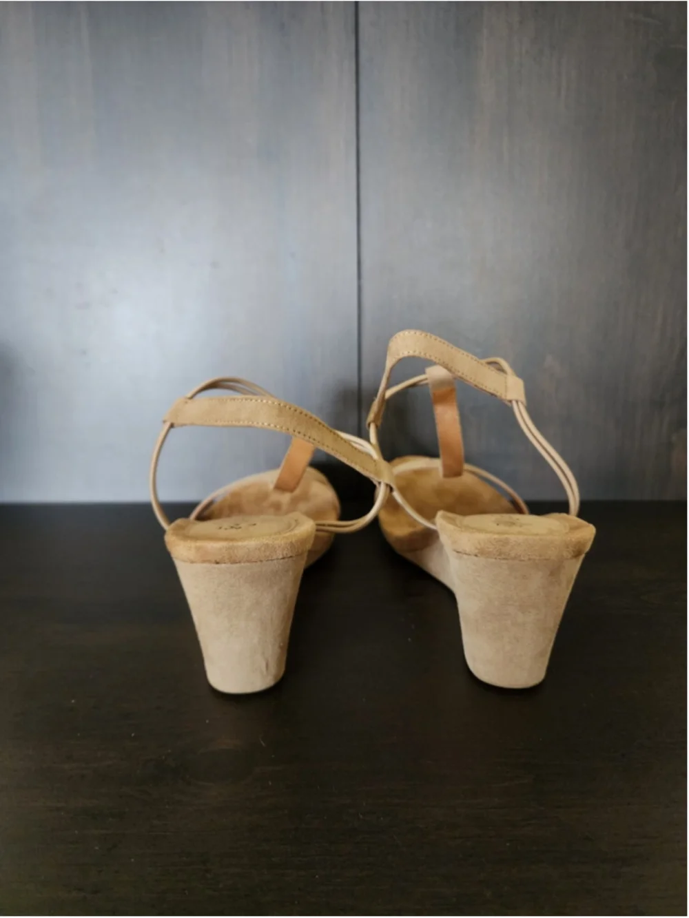 Style & Co. Women's Mulan Strappy Wedge Sandals Size 12 M Taupe